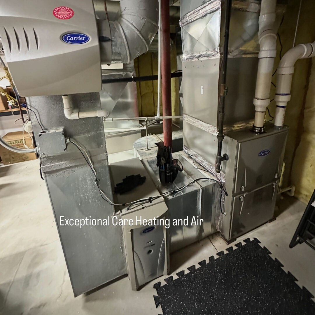 Exceptional Care Heating and Air installed a new furnace, air cleaner, and whole house humidifier.